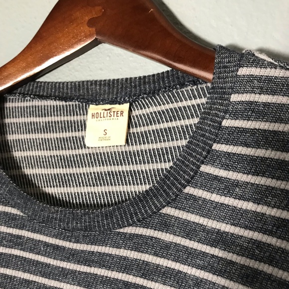 Hollister Navy & Gray Striped Thermal - Picture 3 of 4